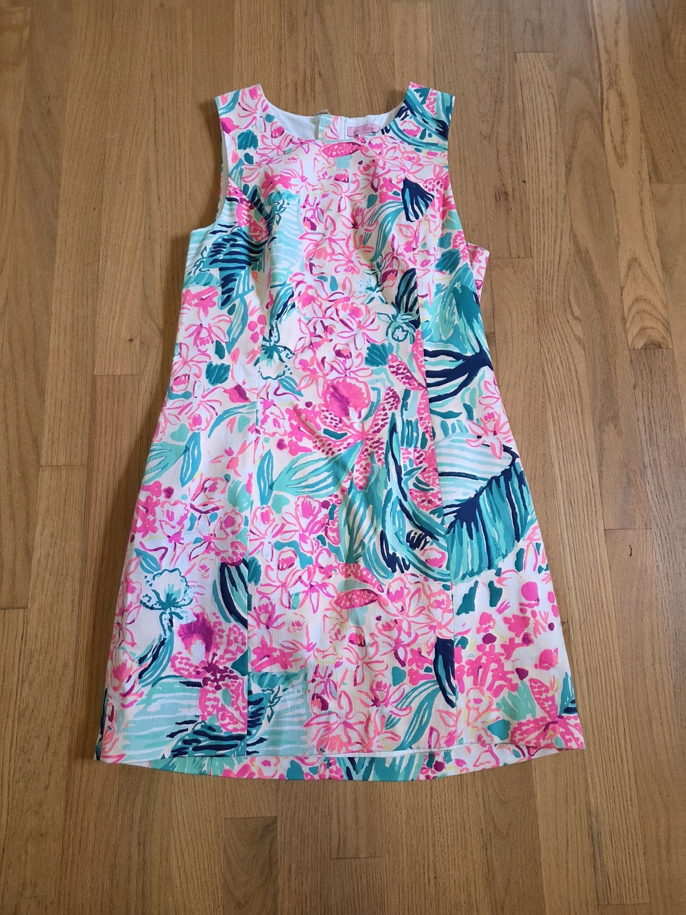 Lilly Pulitzer Pink & Teal Floral Sundress